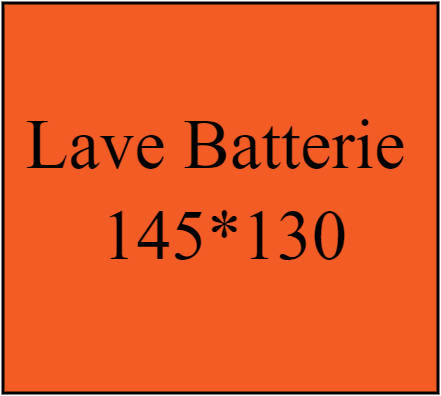 Lave Batterie 145*130