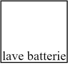 lave batterie