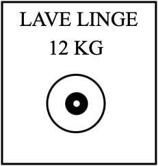 Lave linge 12 KG