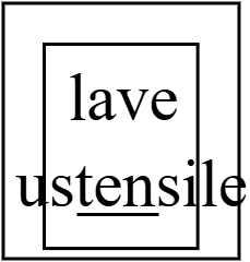 lave ustensiles