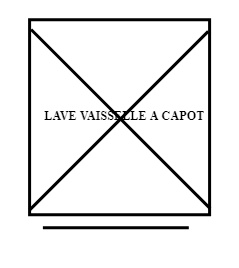 LAVE VAISSELLE A CAPOT