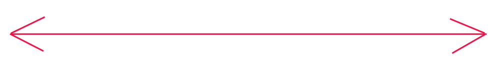 LIGNE fleche double rouge