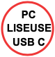 liseuse avec prise et usb c
