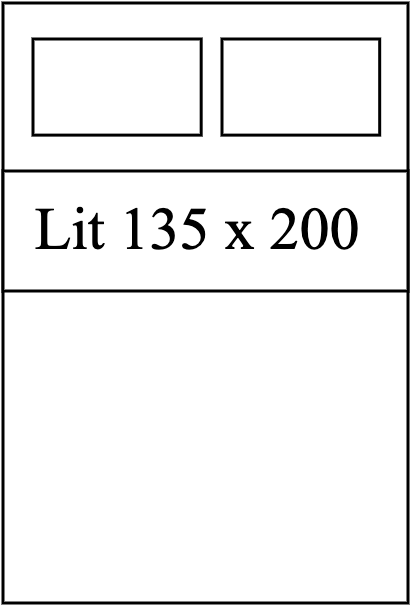 Lit 135 x 200