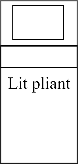 Lit pliant