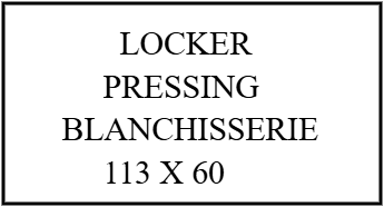 LOCKER PRESSING BLANCHISSERIE