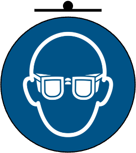 Safety glasses required