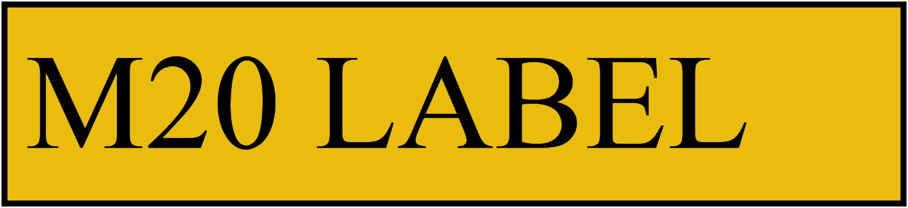 M20 LABEL