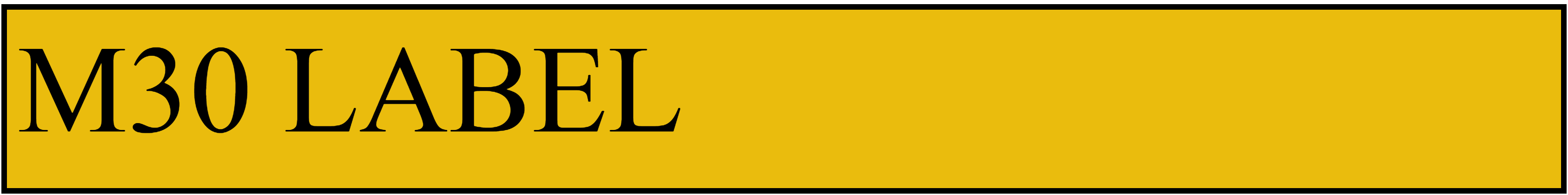 M30 LABEL