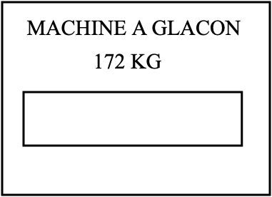 MACHINE A GLACON
