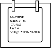 MACHINE SOUS-VIDE TA-90/S