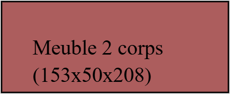 Meuble 2 corps (153x50x208)