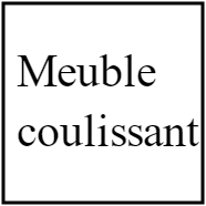 Meuble couilissant de bureau