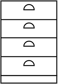 Meuble cuisine 4 tiroirs