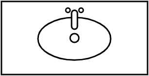 Meuble lavabo intégré 100x50