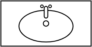 Meuble lavabo intégré 100x50