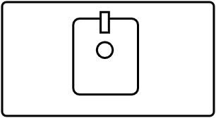 Meuble 1 lavabo integré 100x54