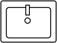 Meuble 1 lavabo integré