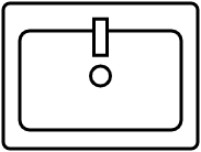 Meuble 1 lavabo integré