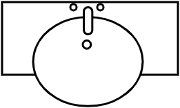 Meuble lavabo intégré