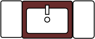 Meuble 1 lavabo integré