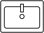 Meuble 1 lavabo integré