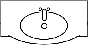 Meuble lavabo intégré