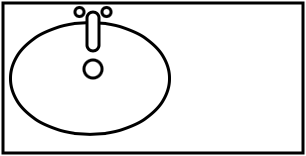 Meuble lavabo intégré