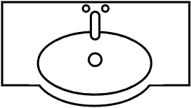 Meuble lavabo intégré