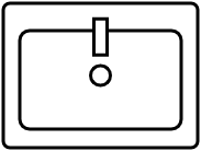 Meuble 1 lavabo integré
