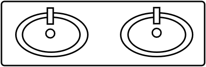 Meuble 1 lavabo integré