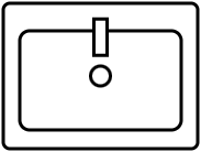 Meuble 1 lavabo integré