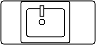 Meuble b lavabo integré