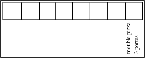 meuble pizza 3 portes
