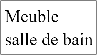 Meuble de salle de bain