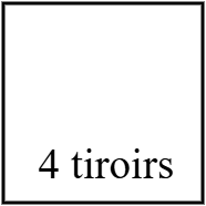 Meuble tiroirs