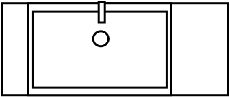 Meuble 1 vasque excentré