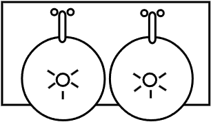 Meuble 1 vasques rond