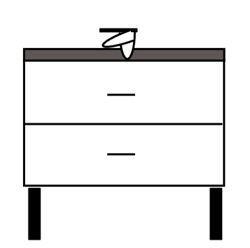 MEUBLE 80  X90   2 T