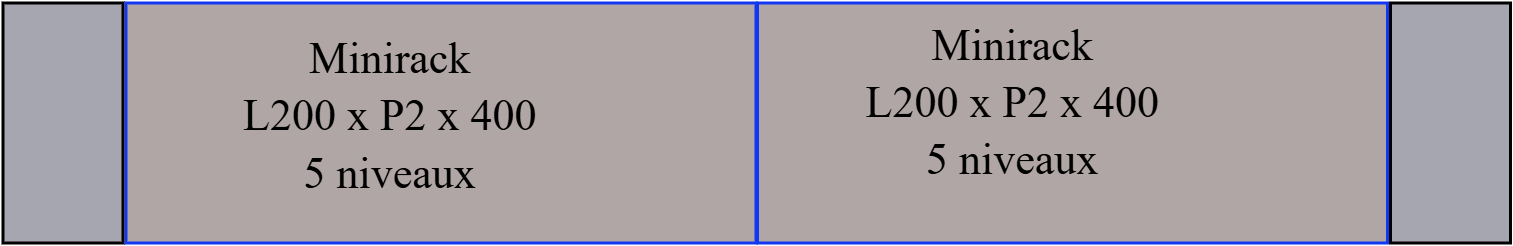 Minirack de 2m avec tête