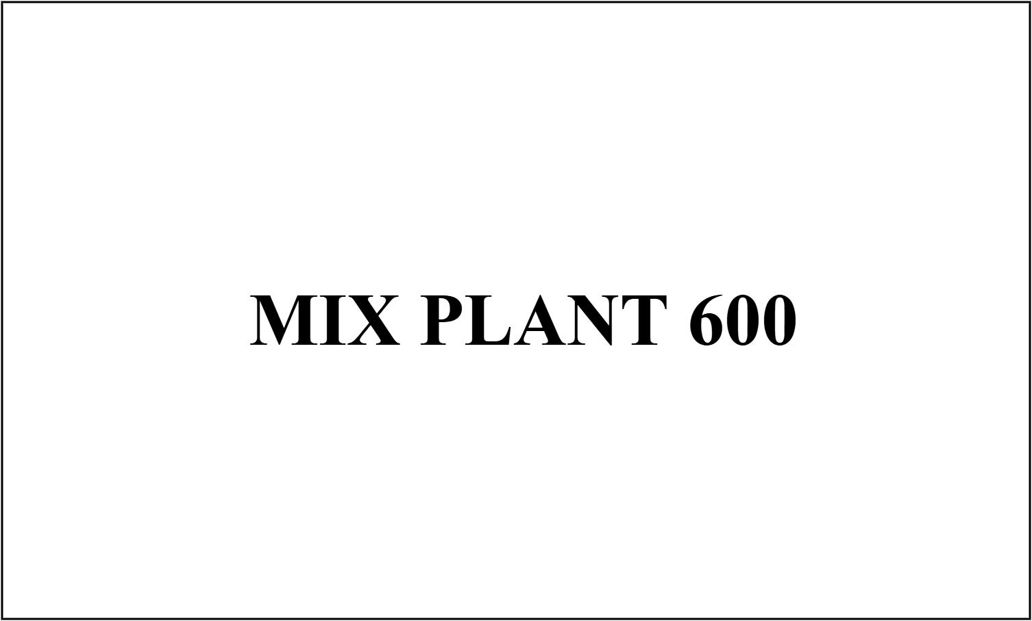 MIX PLANT 1200
