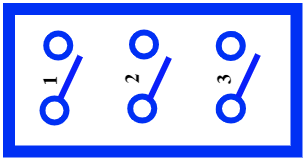 Module domotique de 3 x