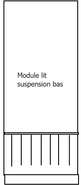 Module linge de lit suspension bas