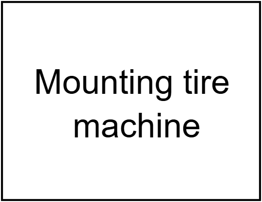 Mounting tire machine
