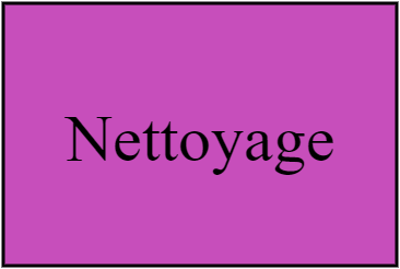 Nettoyage