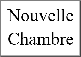 Nouvelle Chambre étiquette