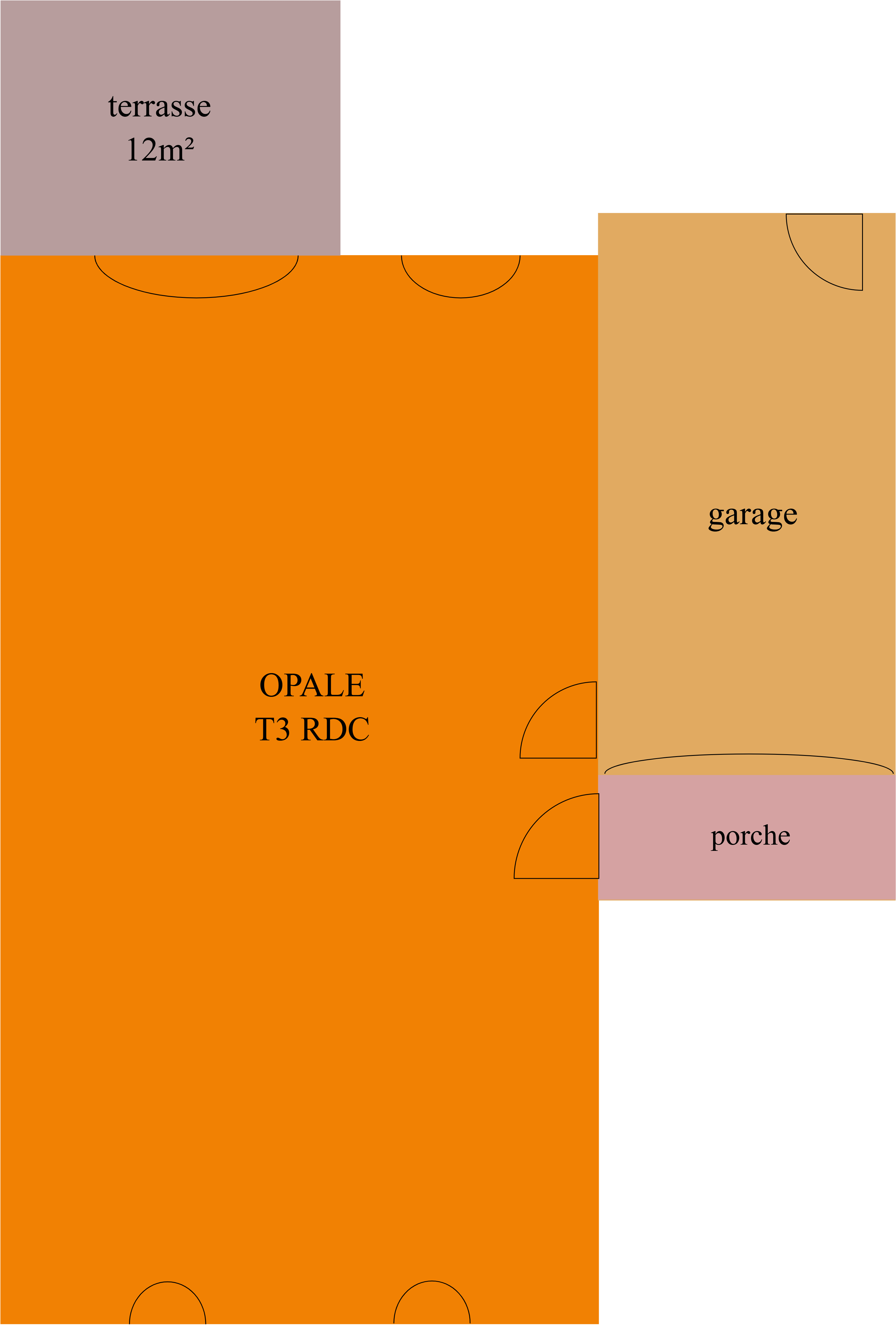 OPALE - T3 RDC - miroir