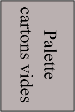 Palette cartons vides