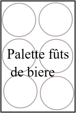 Palette fûts de bière