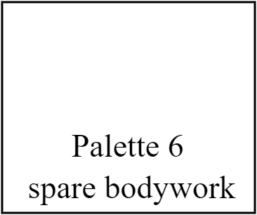 Palette 6 spare bodywork